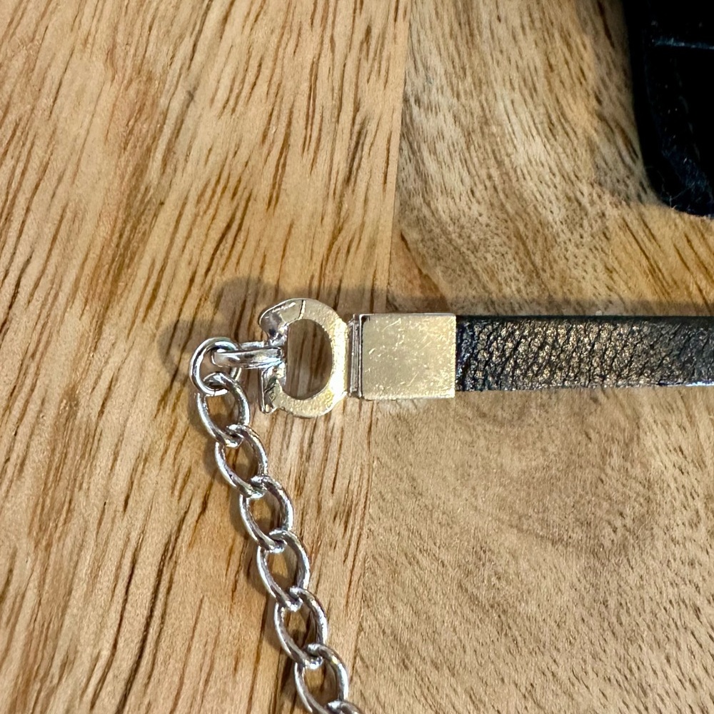 Dior Black Leather Wrap Bracelet - Picture 10 of 11